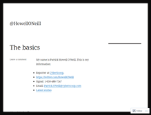 Tablet Screenshot of patrickhowelloneill.com